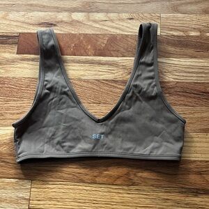 SET ACTIVE- sport body dip bra in dugout size large